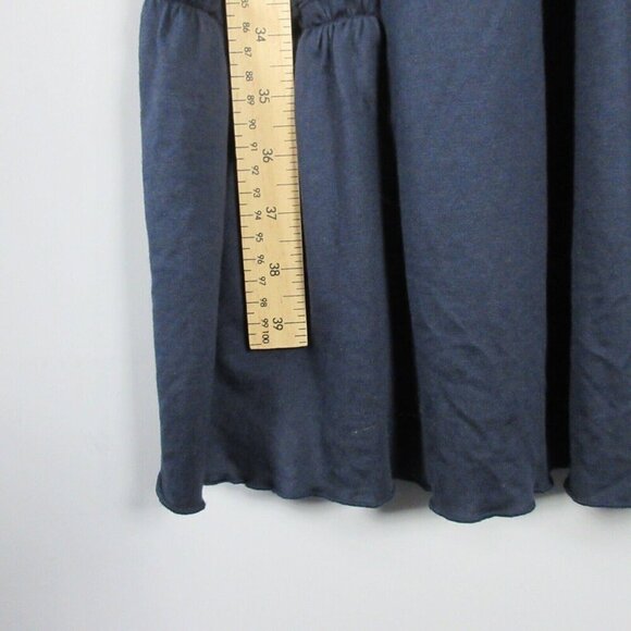 Peruvian Connection Black Midi Dress Women L Black Sleeveless Ruffled Summer 292 - Picture 7 of 8